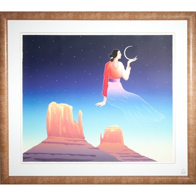 Lot 114 - R.C. Gorman DAUGHTER OF THE MOON Color...