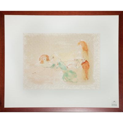 Lot 104 - Leonor Fini [FEMALE NUDES] Color lithograph,...