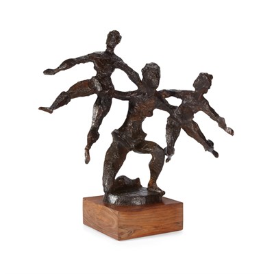 Lot 354 - Chaim Gross American, 1904-1991 Three Acrobats...