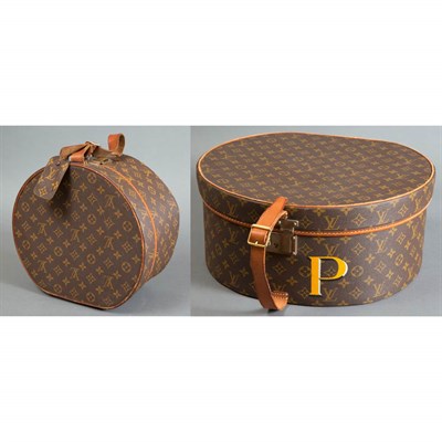 Lot 541 - Two Louis Vuitton Hat Boxes Diameter of larger...