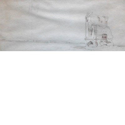 Lot 74 - Attributed to Edward Lear Expansive Landscape...