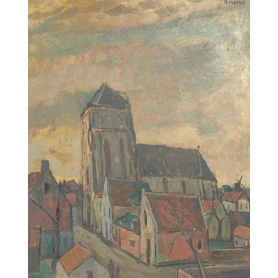 Lot 65 - Gerrit Hondius American, 1891-1970 Village...