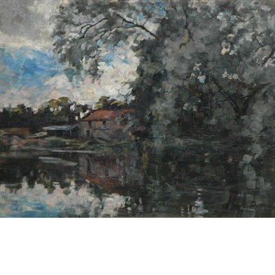 Lot 43 - William Duthie Fl.1889-1894 River Reflections...
