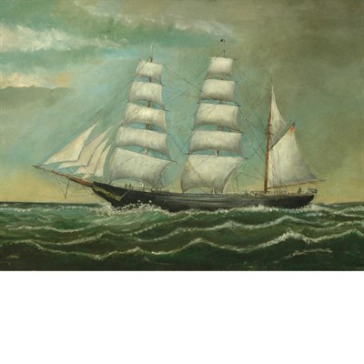 Lot 6 - American School 19th/20th Century Naval Ship...