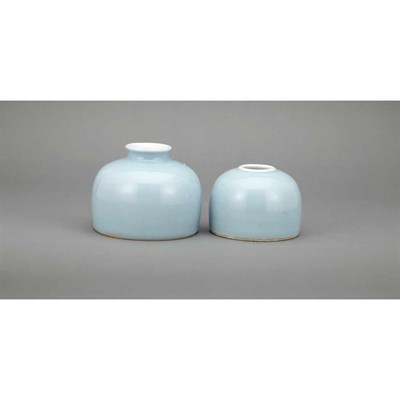 Lot 374 - Chinese Clair de Lune Glazed Porcelain Water...