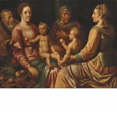 Lot 6 - Attributed to Vincent Sellaer The Virgin and...