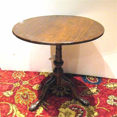 Lot 231 - George II Mahogany Tilt-Top Table Height 28...