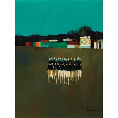 Lot 101 - Nicola Simbari Italian, b. 1927 Green Parade,...