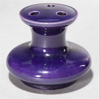Lot 370 - Chinese Aubergine Glazed Porcelain Vase Qing...