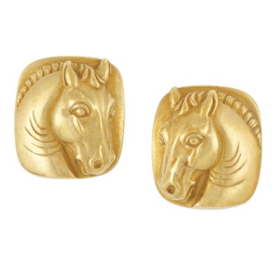 Lot 2 - Pair of Gold Earclips, Barry Kieselstein-Cord