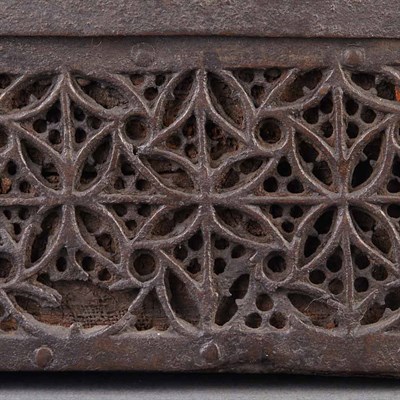 Lot 252 - Continental Gothic Iron Missal Box Possibly...