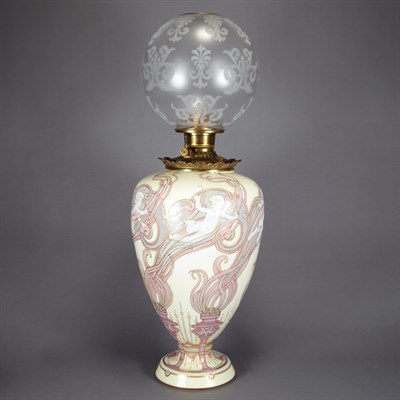 Lot 337 - Sevres Art Nouveau Gilt-Metal Mounted Enameled...