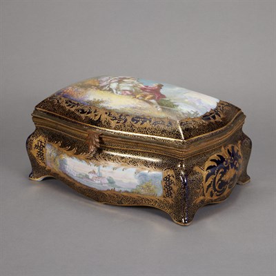 Lot 109 - Sevres Style Gilt-Bronze Mounted Porcelain...