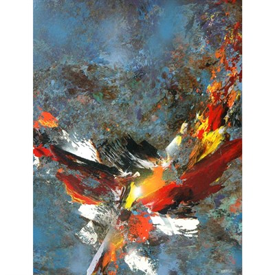 Lot 73 - Leonardo Nierman Mexican, b. 1932 Flight...