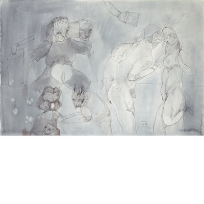 Lot 110 - Jose Luis Cuevas Mexican/American, b. 1934 Los...