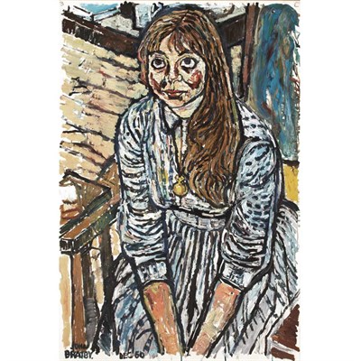 Lot 105 - John Bratby British, 1928-1992 Portrait of a...
