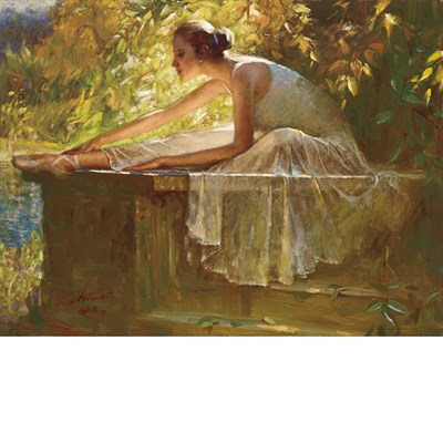 Lot 207 - Zhiwei Tu Chinese, b. 1951 Stretching Signed...