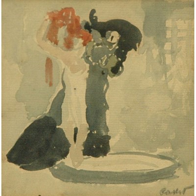 Lot 64 - Leon Bakst Russian, 1866-1924 Poem Signed...