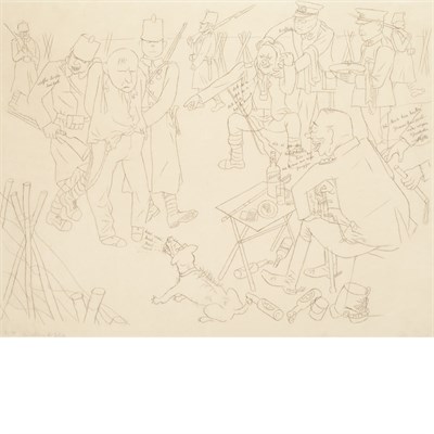 Lot 38 - George Grosz German, 1893-1959 The Arrest of...