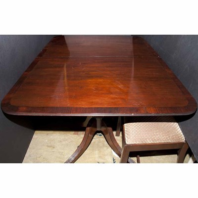 Lot 143 - George III Style Mahogany Double-Pedestal...