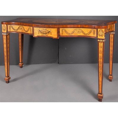 Lot 335 - George III Rosewood, Satinwood, Harewood,...