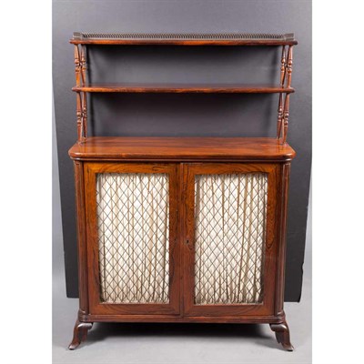Lot 389 - Regency Style Rosewood Chiffonier The...