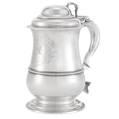 Lot 179 - George II Silver Tankard Possibly Thomas...