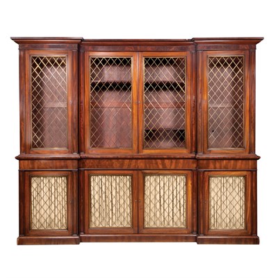 Lot 490 - Regency Mahogany Bookcase 19th Century Of...