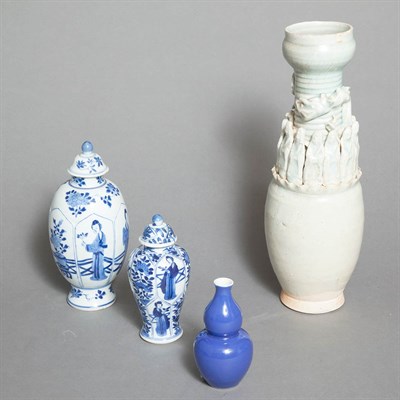 Lot 432 - Group of Three Chinese Blue and White...