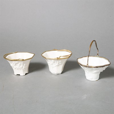 Lot 378 - Group of Three Chinese White Porcelain...