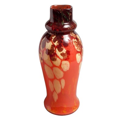 Lot 659 - Schneider Glass Vase Marked France. Height 23...