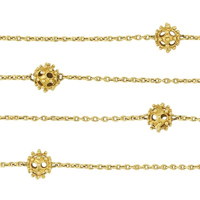 Lot 242 - Long Gold Chain Necklace