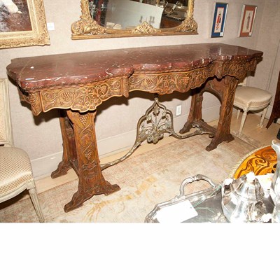 Lot 409 - Gothic Style Carved Mahogany Server The...