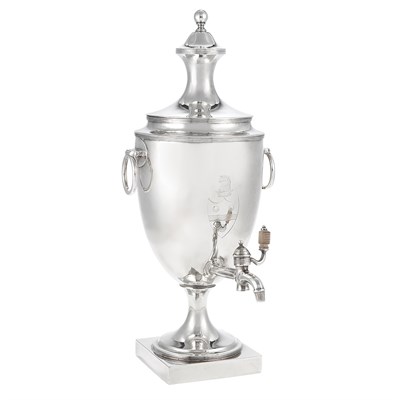 Lot 178 - George III Silver Hot Water Urn London, late...