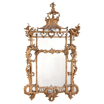 Lot 354 - George III Gilt-Wood Mirror 18th/19th Century...