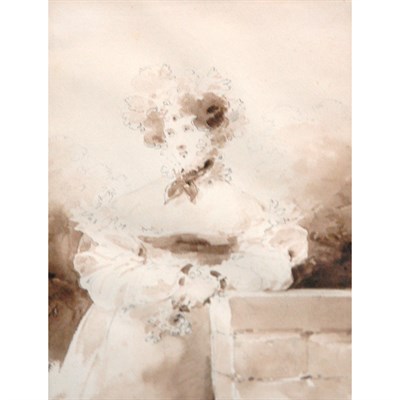 Lot 74 - Attributed to Jean-Baptiste Isabey A lady Said...