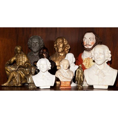 Lot 184 - Group of Busts and Figures of Shakespeare...