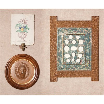 Lot 163 - Group of Framed Intaglios Height overall 16...