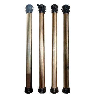 Lot 430 - Set of Four Neoclassical Style Painted and...