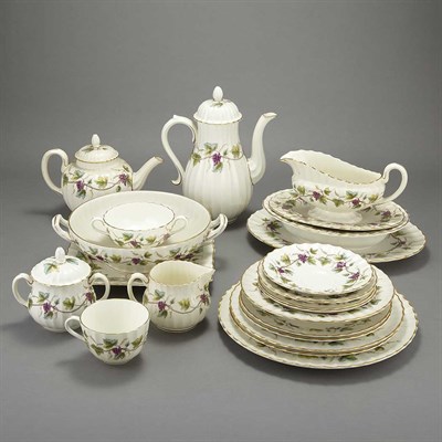 Lot 430 - Royal Worcester Bone China Dinner Service In...
