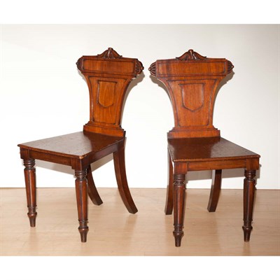 Lot 274 - Pair of William IV Mahogany Side Chairs