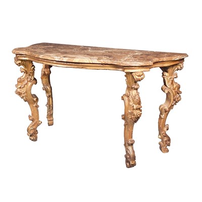 Lot 227 - Italian Rococo Gilt-Wood Console Mid 18th...