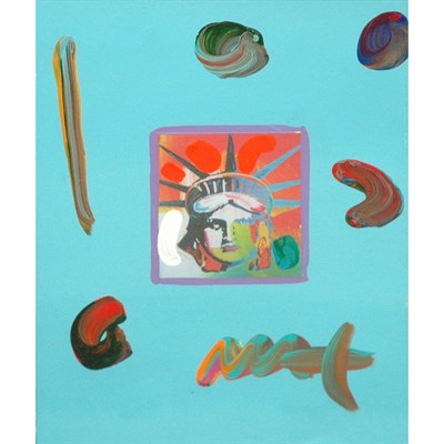 Lot 69 - Peter Max American, b. 1937 Liberty Head...