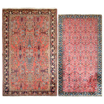 Lot 688 - Two Persian Rugs Comprising a Sarouk rug and a...