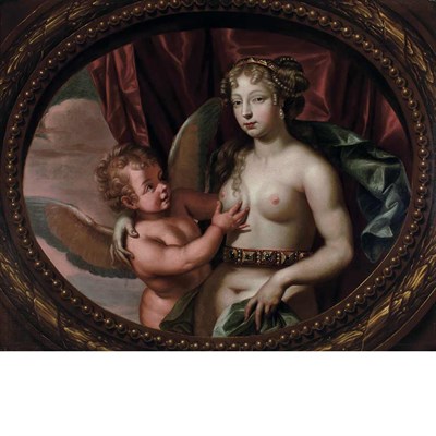 Lot 7 - School of Sir Peter Lely Portrait of a Lady as...