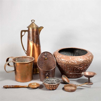 Lot 122 - Group of Copper Table Articles Approximately...