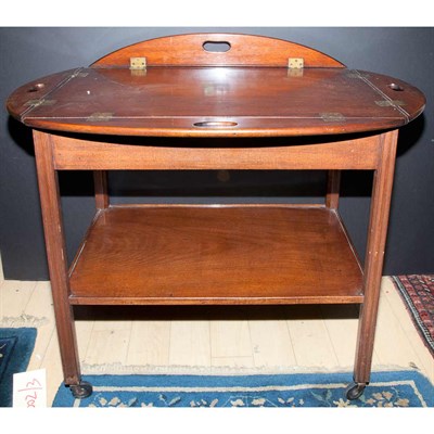 Lot 159 - Georgian Style Mahogany Butler's Tray Table...