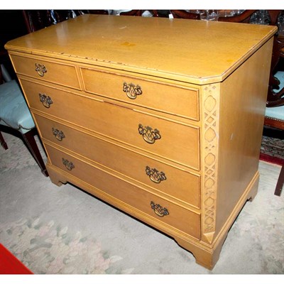 Lot 174 - George III Style Painted Chest of Drawers...