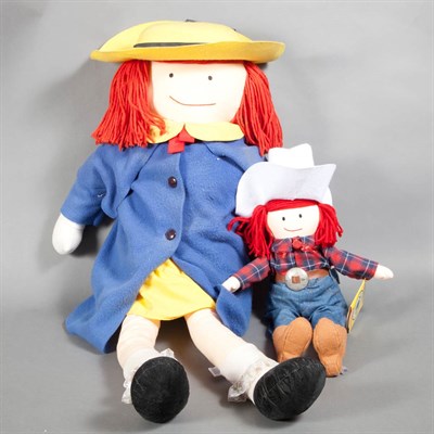 Lot 201 - Group of Six Child's Dolls; Together with Two...