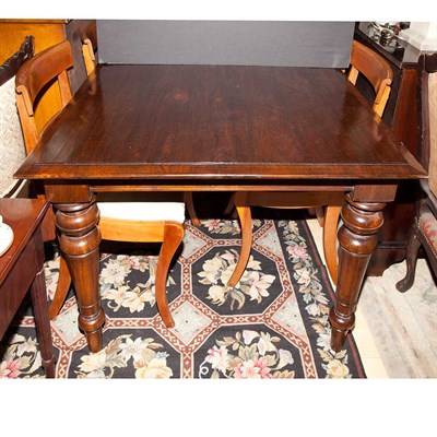 Lot 265 - English Provincial Stained Oak Dining Table...